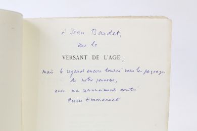 EMMANUEL : Versant de l'âge - Signed book, First edition - Edition-Originale.com