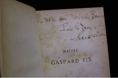ERCKMANN-CHATRIAN : Maître Gaspard Fix suivi de L'éducation d'un féodal - Libro autografato, Prima edizione - Edition-Originale.com
