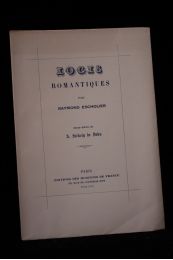 ESCHOLIER : Logis romantiques - Edition Originale - Edition-Originale.com
