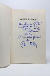FALLET : L'amour baroque - Autographe, Edition Originale - Edition-Originale.com