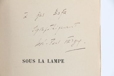 FARGUE : Sous la Lampe - Signiert, Erste Ausgabe - Edition-Originale.com