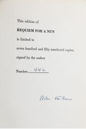 FAULKNER : Requiem for a Nun [Requiem pour une nonne] - Autographe, Edition Originale - Edition-Originale.com