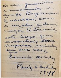 FERREIRA DE CASTRO : Emigrantes - [Exemplaire de Raymond Queneau] - Libro autografato - Edition-Originale.com