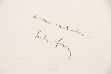 FERRY : Lettre autographe signée à un ami récemment endeuillé en ces temps de guerre franco-prussienne : 