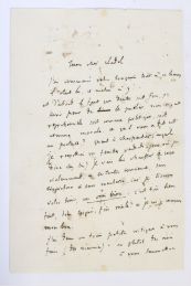 FLAUBERT : Lettre autographe signée de Gustave Flaubert adressée à Léon Cladel - Autographe, Edition Originale - Edition-Originale.com