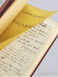 FLAUBERT : Salammbô enrichi d'une lettre autographe signée - Signiert, Erste Ausgabe - Edition-Originale.com