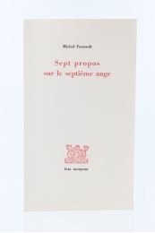 FOUCAULT : Sept Propos sur le septième Ange - Edition Originale - Edition-Originale.com