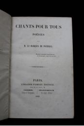 FOUDRAS : Chants pour tous - Erste Ausgabe - Edition-Originale.com