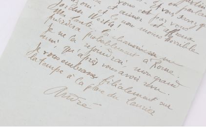 FRAIGNEAU : Lettre autographe signée adressée à Gabriele d'Annunzio : 