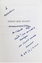FRANK : Vingt ans avant - Chroniques du Matin de Paris - Libro autografato, Prima edizione - Edition-Originale.com