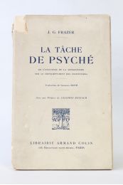 FRAZER : La tâche de Psyché : de l'influence de la superstition sur le développement des institutions - First edition - Edition-Originale.com