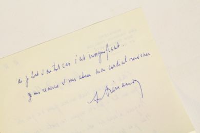 FRENAUD : Lettre autographe signée à Georges Raillard sur sa poésie - Autographe, Edition Originale - Edition-Originale.com