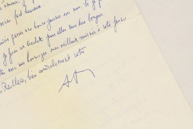 FRENAUD : Lettre autographe signée à Georges Raillard - Signiert, Erste Ausgabe - Edition-Originale.com