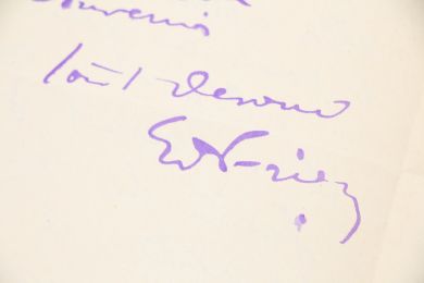 FRIESZ : Lettre autographe datée et signée à son ami l'éditeur, galeriste et marchand d'art Louis Soullié - Libro autografato, Prima edizione - Edition-Originale.com
