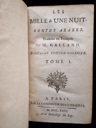 GALLAND : Les mille & une nuit, contes arabes - Edition Originale - Edition-Originale.com