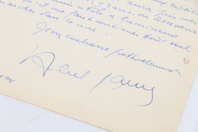 GANCE : Lyrique lettre autographe signée de remerciement adressée à Carlo Rim : 