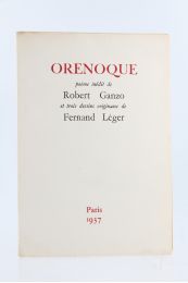 GANZO : Orénoque - Erste Ausgabe - Edition-Originale.com