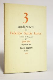GARCIA LORCA : Trois conférences - Erste Ausgabe - Edition-Originale.com