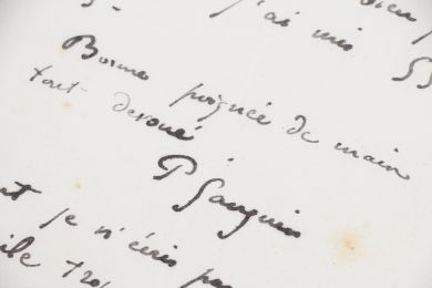 GAUGUIN : Lettre autographe signée de Paul Gauguin : 