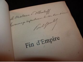 GAULOT : Fin d'empire - Libro autografato, Prima edizione - Edition-Originale.com
