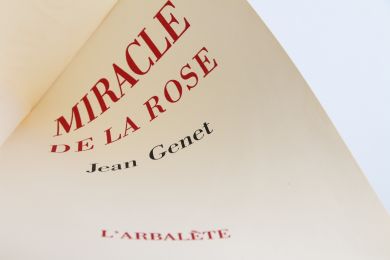 GENET : Miracle de la rose - Prima edizione - Edition-Originale.com