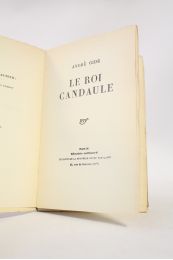 GIDE : Le roi Candaule - Edition-Originale.com