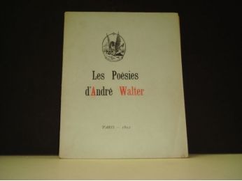 GIDE : Les poésies d'André Walter - Autographe, Edition Originale - Edition-Originale.com