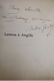 GIDE : Lettres à Angèle - Signiert, Erste Ausgabe - Edition-Originale.com