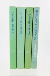 GIONO : Cahiers Jean Giono du N°I au N°IV. - Complet en 4 volumes - First edition - Edition-Originale.com