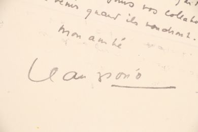 GIONO : Lettre autographe signée adressée à Roger Nimier - Signiert, Erste Ausgabe - Edition-Originale.com