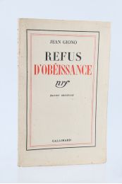 GIONO : Refus d'obéissance - Erste Ausgabe - Edition-Originale.com