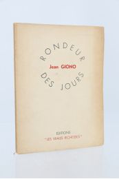 GIONO : Rondeur des jours suivi d'un texte - Prima edizione - Edition-Originale.com