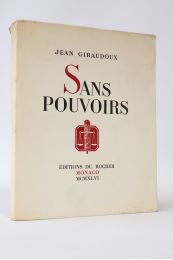 GIRAUDOUX : Sans pouvoirs - Prima edizione - Edition-Originale.com