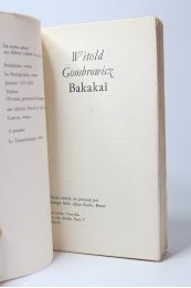 GOMBROWICZ : Bakakaï - Prima edizione - Edition-Originale.com