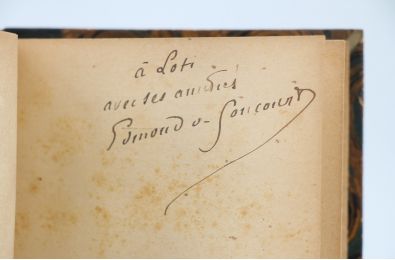 GONCOURT : Outamaro - Le peintre des maisons vertes - Libro autografato, Prima edizione - Edition-Originale.com