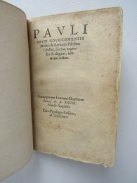 GIOVIO : De romanis piscibus libellus, doctus, copiosus & elegans, iam recens aeditus - Edition-Originale.com
