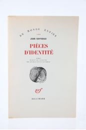 GOYTISOLO : Pièces d'Identité - First edition - Edition-Originale.com