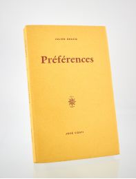 GRACQ : Préférences - Erste Ausgabe - Edition-Originale.com