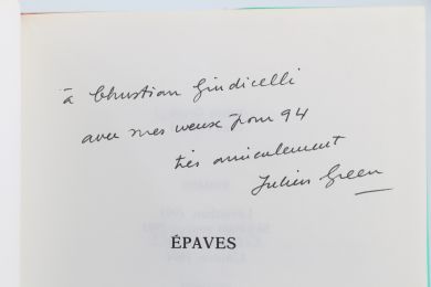 GREEN : Epaves - Libro autografato - Edition-Originale.com
