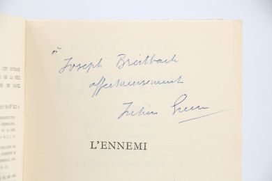 GREEN : L'ennemi - Signed book, First edition - Edition-Originale.com