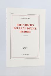GRENIER : Brefs récits pour une longue histoire - Prima edizione - Edition-Originale.com