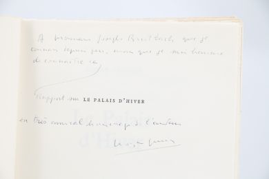 GRENIER : Le palais d'hiver - Autographe, Edition Originale - Edition-Originale.com