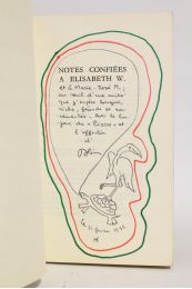 GUERIN : Notes confiées à Elisabeth W. - Libro autografato, Prima edizione - Edition-Originale.com