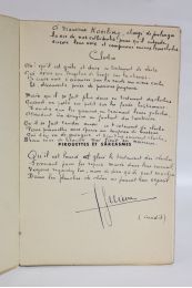 GUIERRE : Pirouettes et sarcasmes suivis de poèmes excentriques - Libro autografato, Prima edizione - Edition-Originale.com