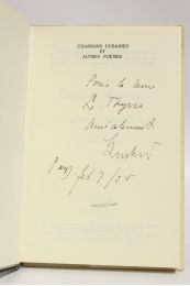 GUILLEN : Chansons cubaines et autres poèmes - Libro autografato, Prima edizione - Edition-Originale.com