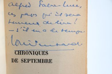 GUITARD : Chroniques de Septembre - Autographe, Edition Originale - Edition-Originale.com