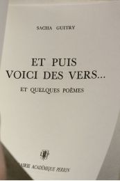GUITRY : Et puis voici des vers... - Prima edizione - Edition-Originale.com