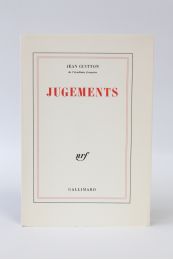 GUITTON : Jugements - Erste Ausgabe - Edition-Originale.com