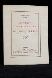 HAMP : Théâtre II : Monsieur l'administrateur. - Madame la guerre - Prima edizione - Edition-Originale.com