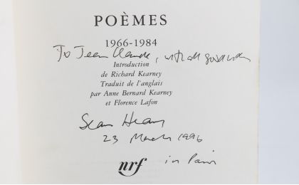 HEANEY : Poèmes 1966-1984 - Libro autografato, Prima edizione - Edition-Originale.com